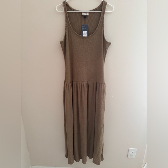 Universal Thread Women’s Drop Waist Ribbed Knit Midi Dress NWT Multiple Sizes - Picture 5 of 7